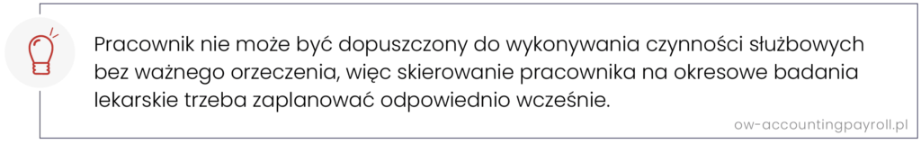 dopuszczenie pracownika do pracy bez badań